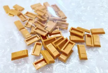 50개 새상품 골드 바 펄 골드 레고 LEGO 타일