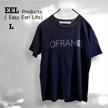 EEL 이일 "OFRANCE" 반팔 프린트 티셔츠 L 사이즈 네이비
