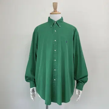 90s Ralph Lauren BLARE 버튼 다운 셔츠 구제 의류