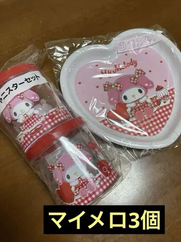 마이멜로디 당첨 복권 캐니스터 멜라민 플레이트 산리오 핑크