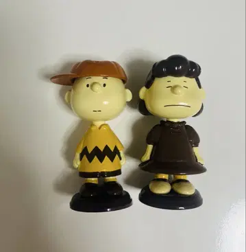 Shaky! 피넛 버블 헤드 인형 찰리 브라운 & 루시