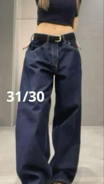 GAP 슈퍼 배기 데님 31W30L 다크 린스 대인기 완판