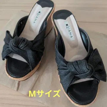 다이애나 데님 샌들 블랙 M 사이즈