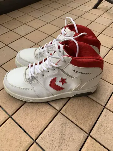 CONVERSE 화이트/레드
