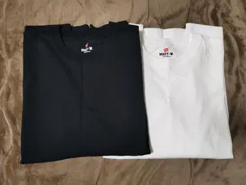 헤인즈 비피 롱 슬리브 티셔츠 XL 2색 세트 H5186