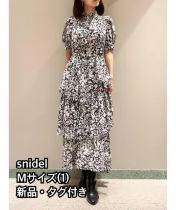 신상품 택 포함 미사용 스나이델 SNIDEL 플라워 프린트 태국 원피스