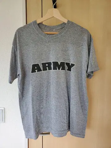 무료배송 US 구제 의류 ARMY 로고 티셔츠 그레이