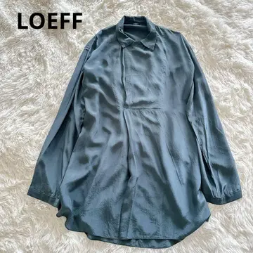 LOEFF 로에프 블라우스 실크 풀오버 스키퍼 2way