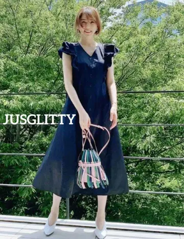 JUSGLITTY 미카 씨 콜라보 원피스
