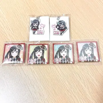 유기 세츠나 아크릴 키링 캔뱃지 세트
