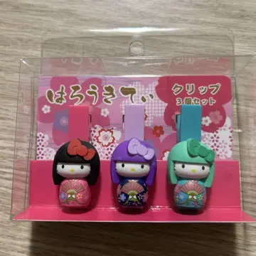 Sanrio 산리오 키티 헬로 키티 코케시 클립 3개 세트