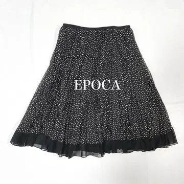 EPOCA 도트 도트 스커트 플리츠 플레어 A 라인 일본제