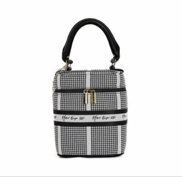 Herlipto Jacquard Vanity Bag 실버