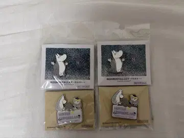 무민 핀 배지 2개 세트 윈터 원더랜드