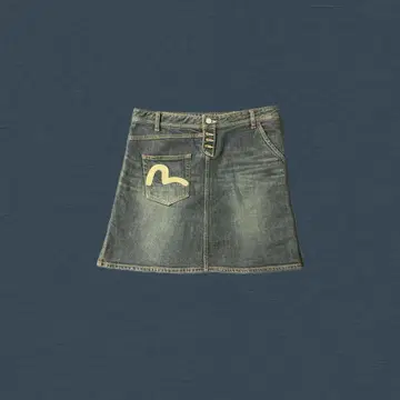 evisu 스커트 y2k 레이어드
