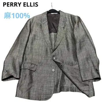 PERRY ELLIS 린넨 100% 싱글 테일러드 자켓, 가시나무