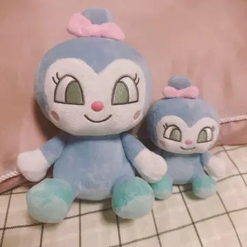 파란색 캐릭터 봉제 인형 2개 세트