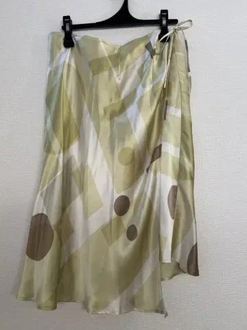 SCAPA 기하학 패턴 랩 스커트 40