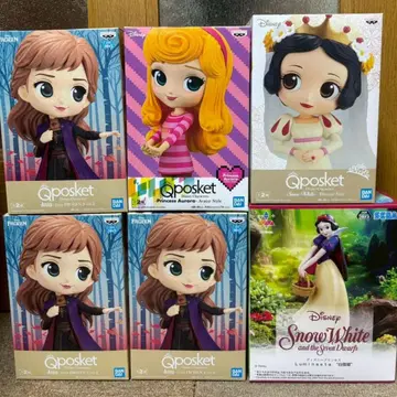 Qposket 아나 프린세스 오로라 백설공주 피규어 묶음 판매