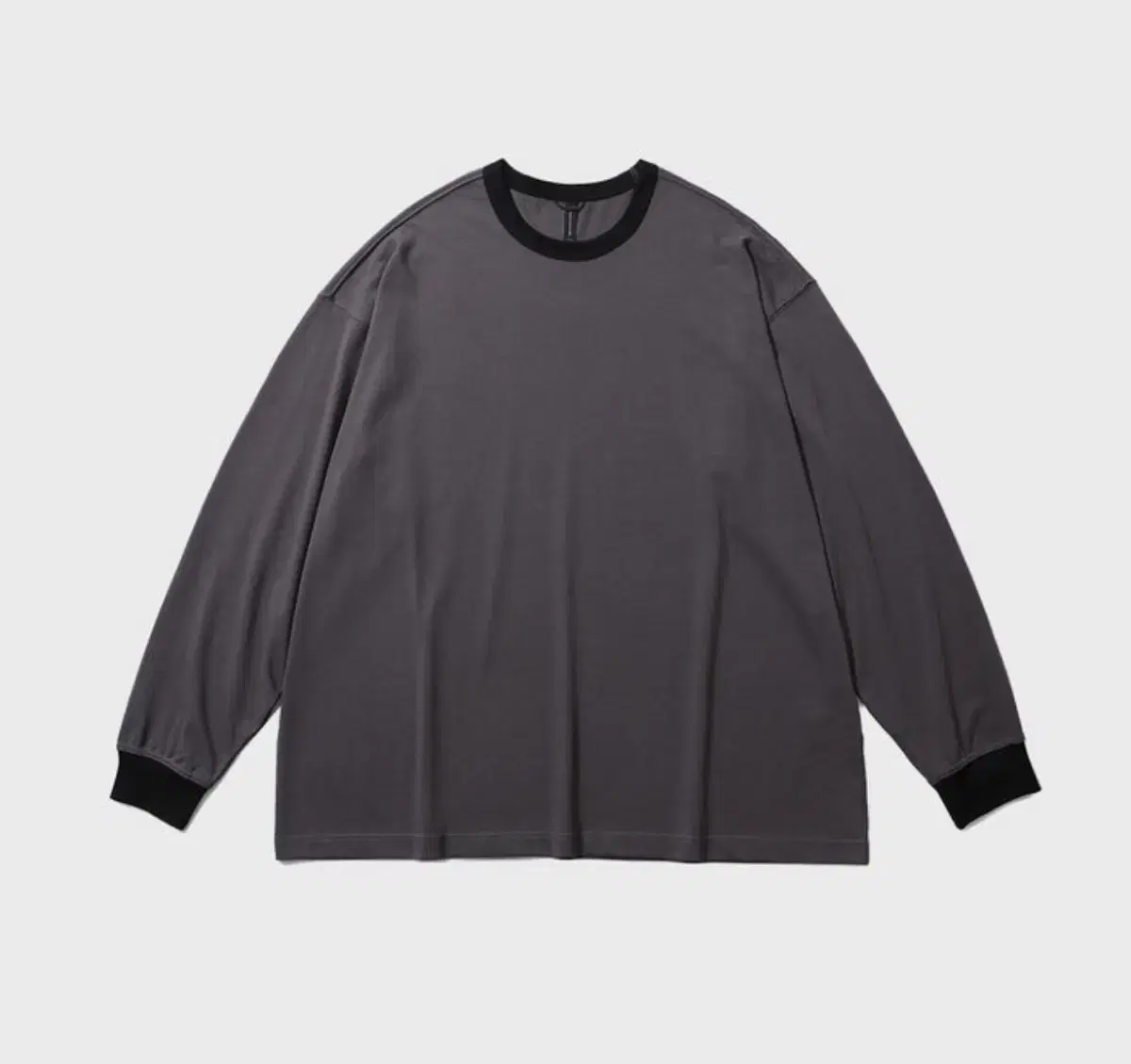 Moif Functional Uniform 25ss Ringer Long Sleeve New L Charcoal