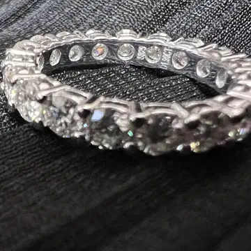 모이사나이트 풀 이터니티 반지 9호 1.9ct S925