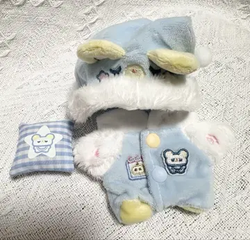 10cm 봉제 인형 의류 봉제 옷 갈아입기 파자마 블루 3개 세트