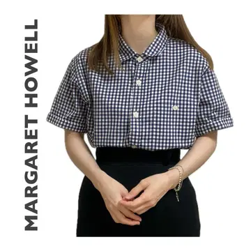 MARGARET HOWELL 셔츠 깅엄 체크 일본제
