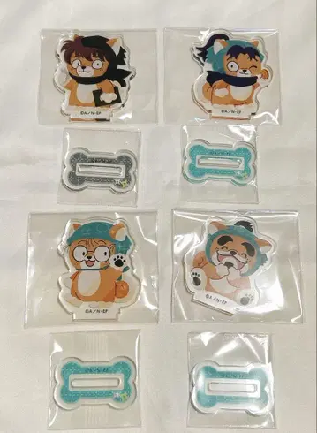 닌자 타마 란타로 동물 포즈 아크릴 스탠드 4개 세트