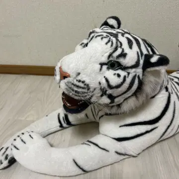 화이트 타이거 봉제 인형