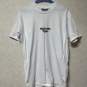 오니츠카타이거 화이트 로고T셔츠 반팔