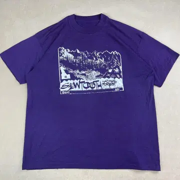 90s 티셔츠 퍼플 내셔널 포레스트 숲 빈티지