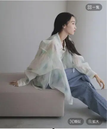 LOWRYS farm 시어 셔츠 마블 롱