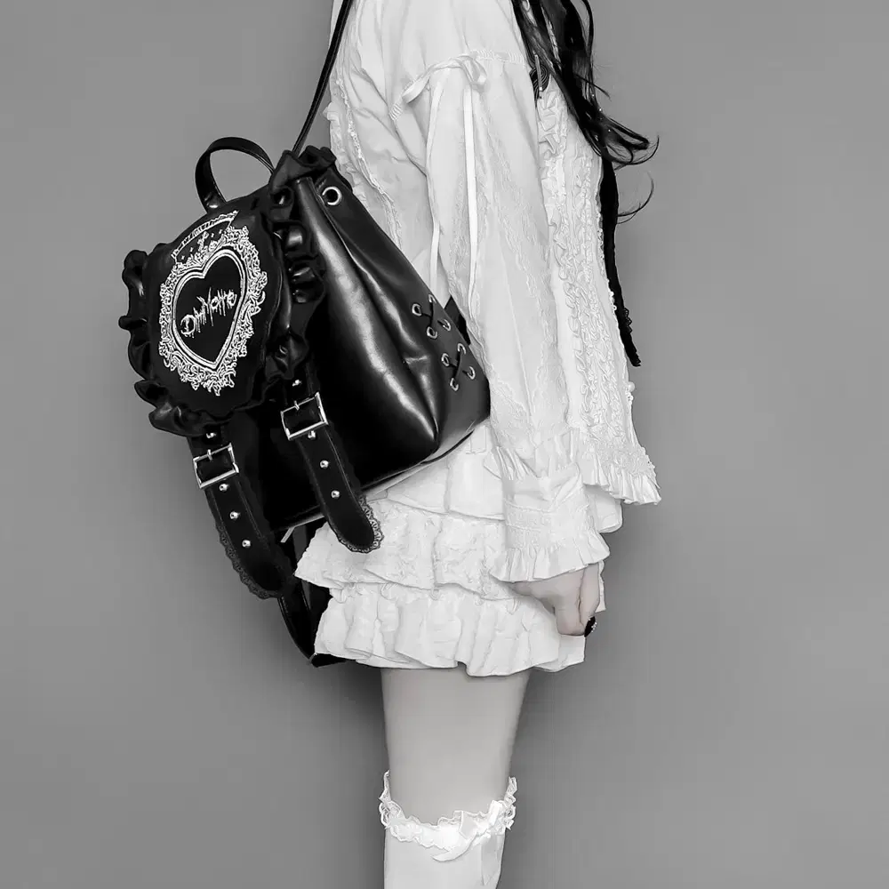 Dimmoire Heartcore Backpack Black Jirai Kei on Bunjang Global Site.