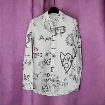 22년 Alexander McQUEEN 프린트 드레스 셔츠