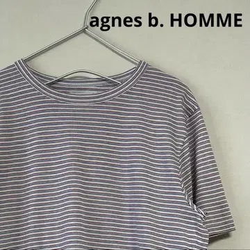 새상품급 90s agnes b. HOMME 반팔 티셔츠 트리콜로