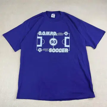 90s 저지 티셔츠 축구 팀 퍼플 빈티지