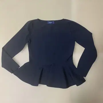 M'sGRACY 블랙 페플럼 리본 포함 상의