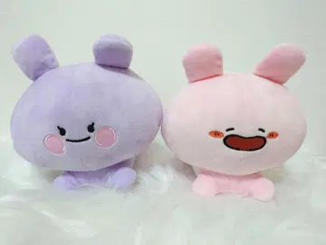 아사미미짱 큰 봉제 인형 함께 누워 포즈 2개 세트