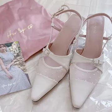 herlipto 하립투 Dot Tule Sandals 23cm