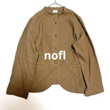 nofl 햇볕에 말린 린넨 울 자켓 차콜 브라운 M L 상당