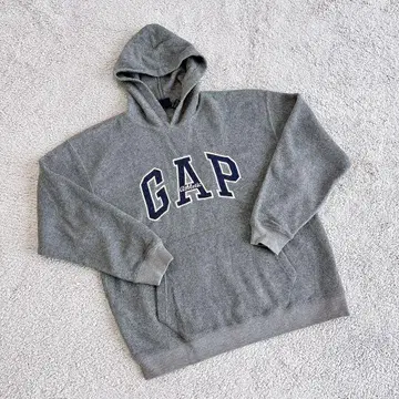 갭 올드 갭 플리스 후드티 풀오버 그레이 2XL