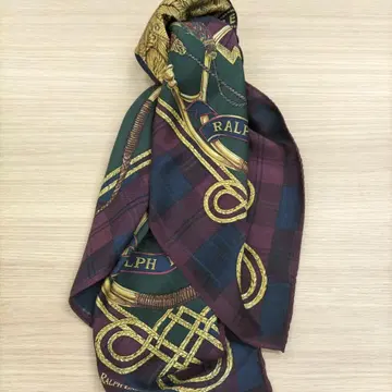 Ralph Lauren 버건디 스카프