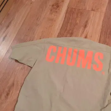 CHUMS 베이지 나일론 티셔츠 M 피스테