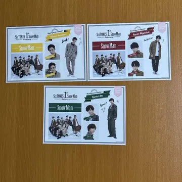 Snow Man 1st Anniversary 스티커 3종 세트