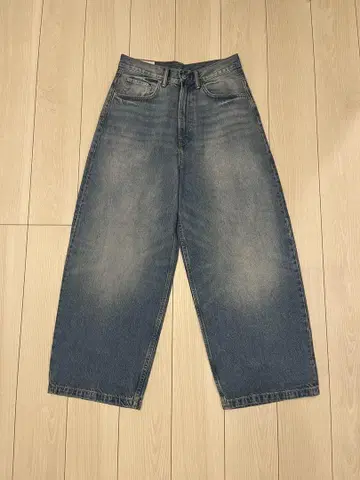 H&M 슈퍼 배기 데님 블루