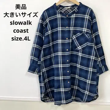 29 새상품급 빅 사이즈 slowalk coast 체크 셔츠