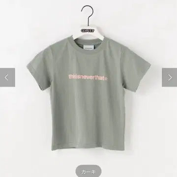 디스이즈네버댓 카키 티셔츠 S 사이즈