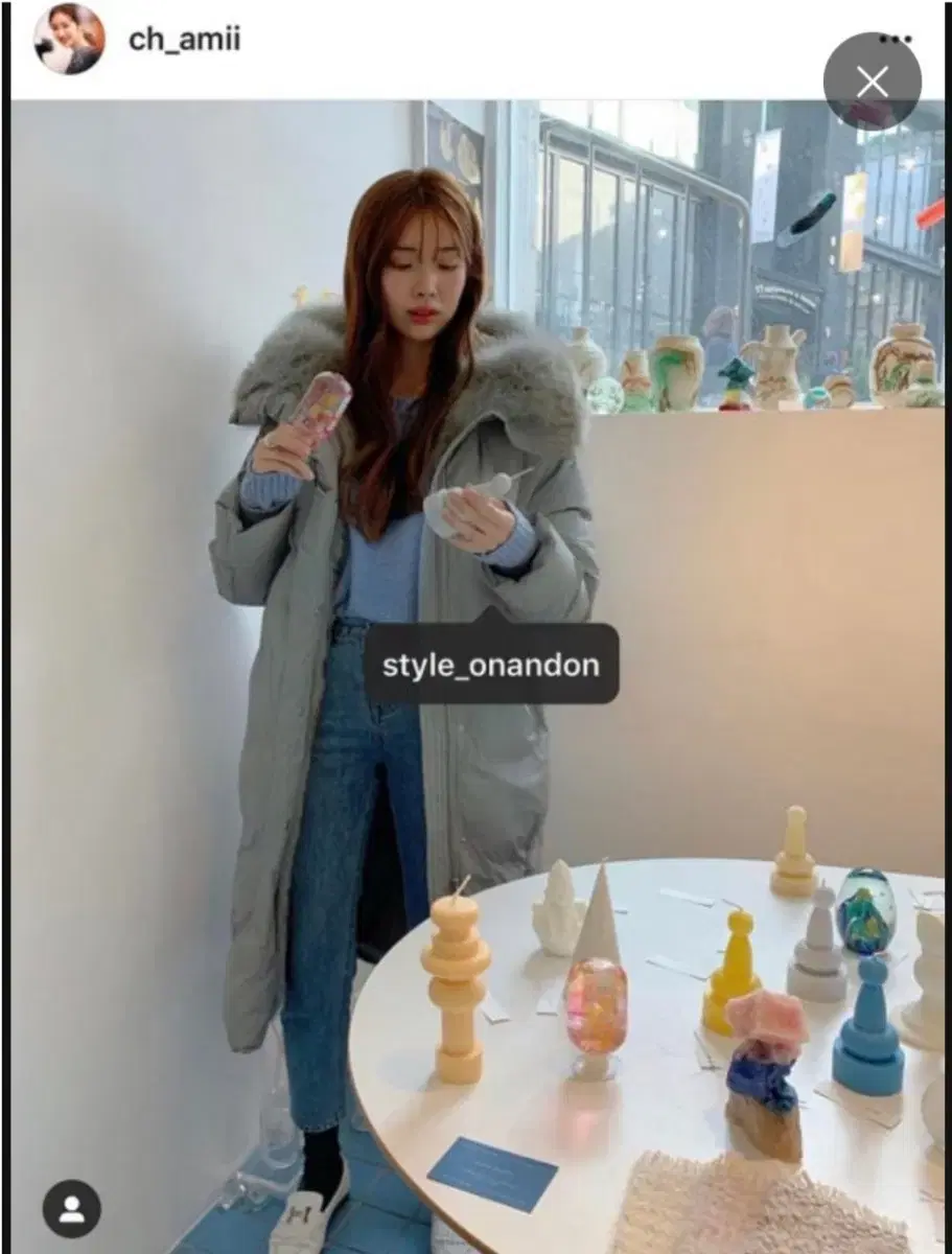 (새상품)온앤온 구스다운 롱패딩 차정원 롱패딩