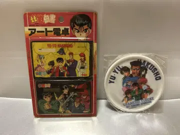 미사용 당시 상품 유유백서 계산기&코스터 2개 세트 유유백서 TOMY