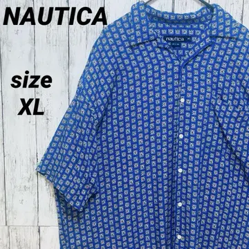 NAUTICA 노티카 오픈 카라 반팔 셔츠 오픈 카라 셔츠 XL